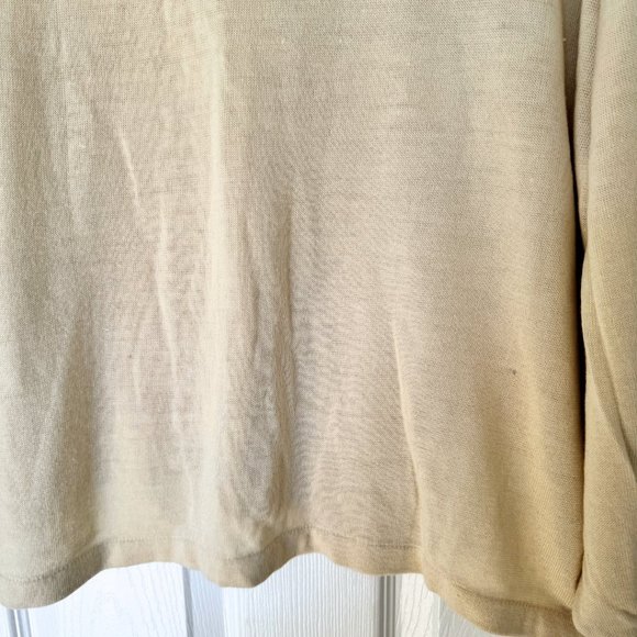 Private Club Mock Neck Ballon Sleeve Light Sweater | US L - Picture 5 of 5